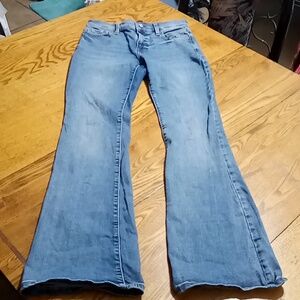 BANANA REPUBLIC JEANS Womens BLUE 27 / 4 BOOTCUT BOOT CUT Preowned HIP CHIC